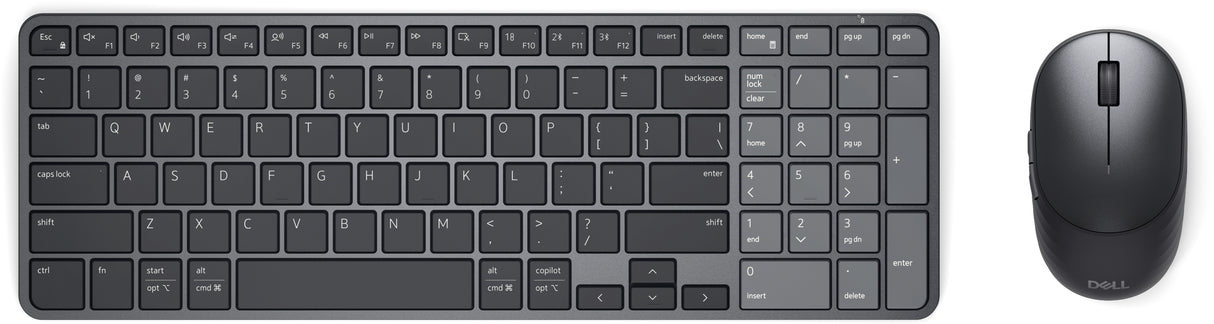 DELL Pro 7 KM746 keyboard Mouse included Universal RF Wireless + Bluetooth Latin American Spanish Graphite - KM746-BLK-US