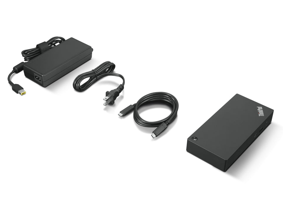 Lenovo 40AY0135US laptop dock/port replicator Wired USB 3.2 Gen 2 (3.1 Gen 2) Type-C Black - 40AY0135US LENOVO