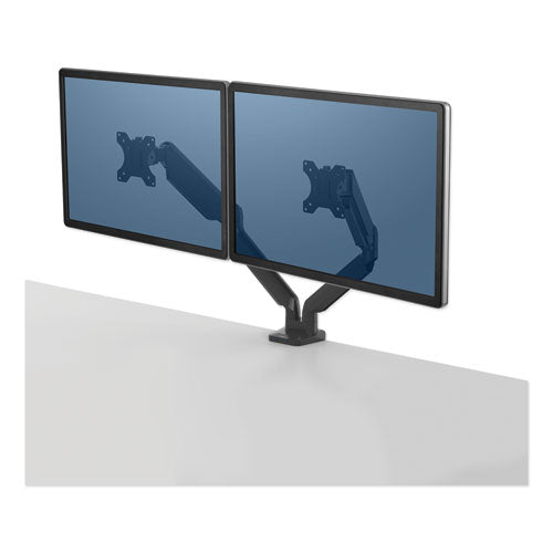 FELLOWES Platinum Series Dual Monitor Arm for 40" Monitors, 360 deg Rotation, +/-45 deg Tilt, 360 de - 8042501