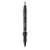 S-Gel High-Performance Gel Pen, Retractable, Medium 0.7 mm, Black Ink, Black Barrel, Dozen - 2096159