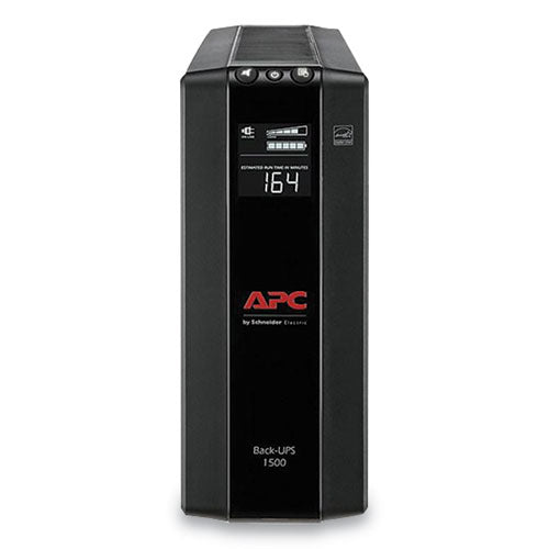 APC Back-UPS PRO BX Series Compact Tower Battery Backup System, 10 Outlets, 1,500 VA, 789 J - BX1500M