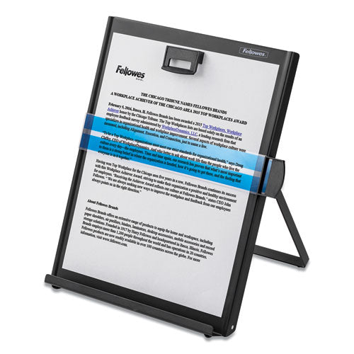 FELLOWES Metal Copyholder, Holds Up to 200 Letter Size Sheets, Black - 11053