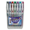 Precise Grip Rollerball Pen, Stick, Extra-Fine 0.5 mm, Assorted Ink and Barrel Colors, 7/Pack - 28864 C2G