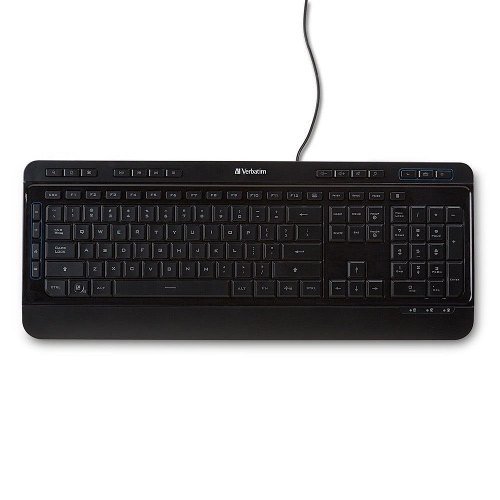 Verbatim Illuminated Wired Keyboard - 99789