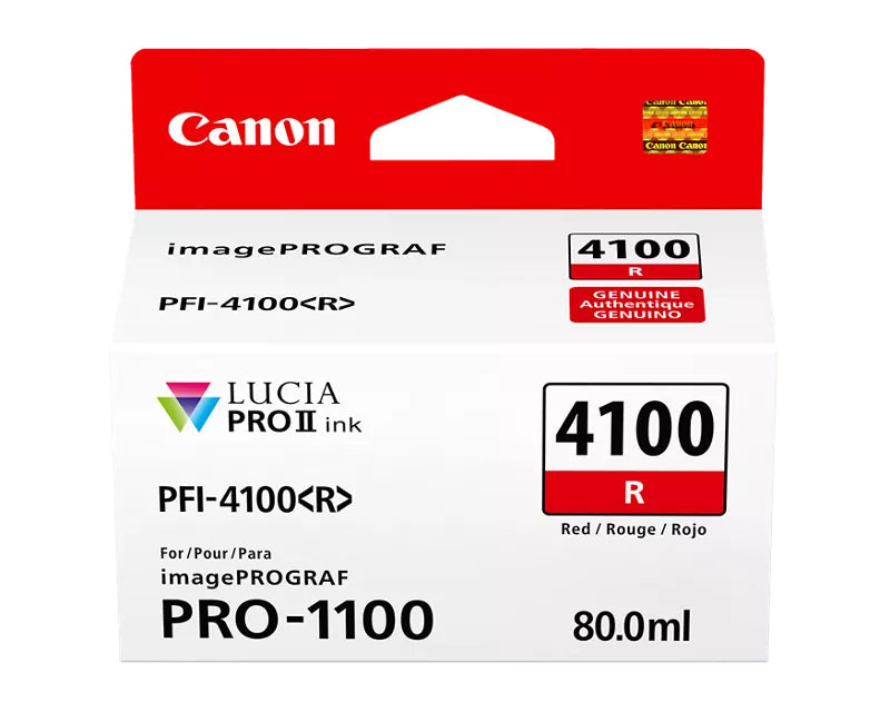 Canon (PFI-4100) Red Ink Tank (80mL) - 6785C002
