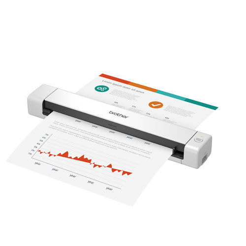 BROTHER DS-640 Compact Mobile Document Scanner, 600 dpi Optical Resolution, 1-Sheet Auto Document Fe - DS640
