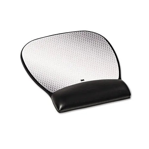 3M Antimicrobial Gel Large Mouse Pad with Wrist Rest, 9.25 x 8.75, Black - MW310LE 3M