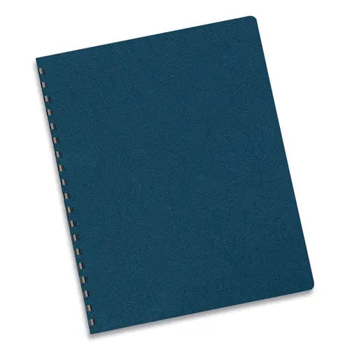 FELLOWES Executive Leather-Like Presentation Cover, Plastic, Round Corners, 11.25 x 8.75, Navy, 50/P - 52145 FELLOWES