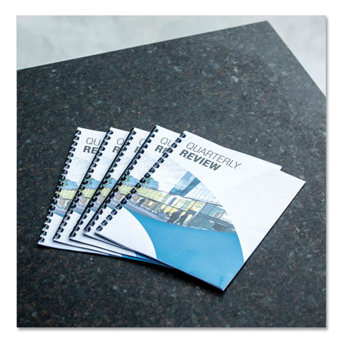 FELLOWES Plastic Comb Bindings for 11 x 8.5 Documents, 19 Rings, 0.31" (40-Sheet) Capacity, Black, 1 - 52507