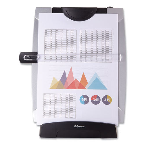 FELLOWES Office Suites Desktop Copyholder with Memo Board, Holds Up to 150 Legal Size Sheets, Plasti - 8033201