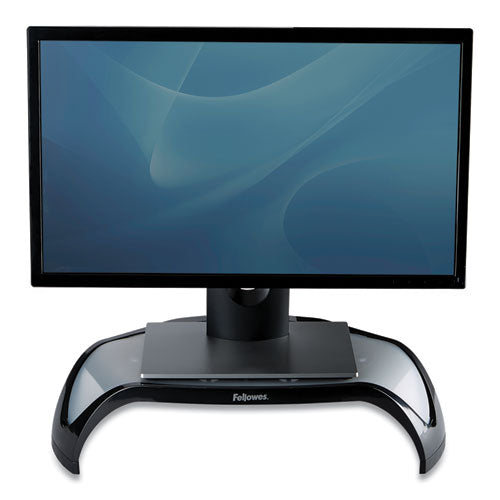 FELLOWES Smart Suites Corner Monitor Riser, For 21" Monitors, 18.5" x 12.5" x 3.88" to 5.13", Black/ - 8020101