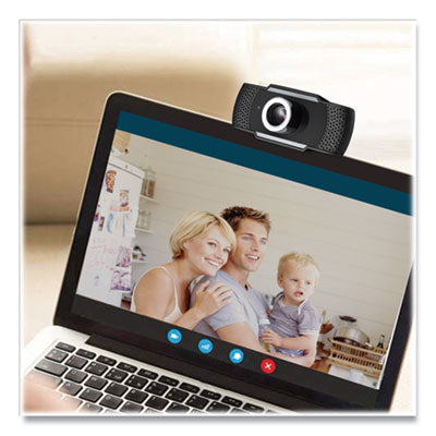 CyberTrack H4 1080P HD USB Manual Focus Webcam with Microphone, 1920 Pixels x 1080 Pixels, 2.1 Mpixels, Black - CyberTrack H4