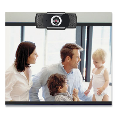 CyberTrack H4 1080P HD USB Manual Focus Webcam with Microphone, 1920 Pixels x 1080 Pixels, 2.1 Mpixels, Black - CyberTrack H4