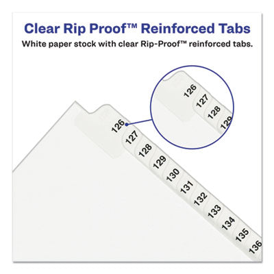 Preprinted Legal Exhibit Side Tab Index Dividers, Avery Style, 11-Tab, 1 to 10, 11 x 8.5, White, 1 Set - 11381 eCommerce Business Prime