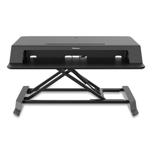 FELLOWES Lotus LT Sit-Stand Workstation, 34.38" x 28.38" x 7.62", Black - 8215001