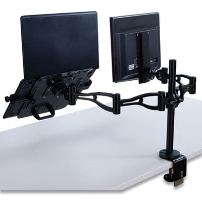 Professional Series Depth Adjustable Monitor Arm, 360 Degree Rotation, 37 Degree Tilt, 360 Degree Pan, Black, Supports 24 lb - 8041601