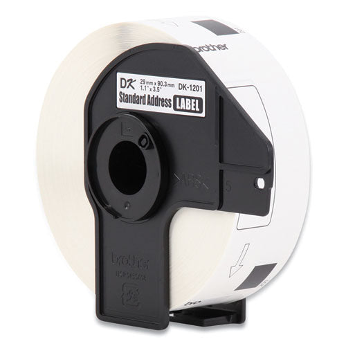 BROTHER Die-Cut Address Labels, 1.1 x 3.5, White, 400 Labels/Roll, 3 Rolls/Pack - DK12013PK