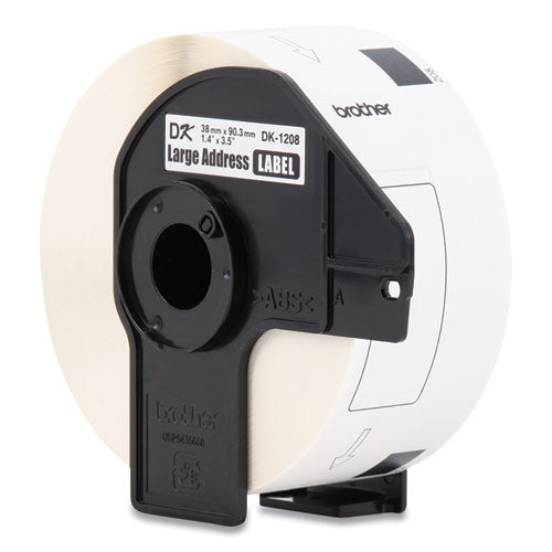 BROTHER Die-Cut Address Labels, 1.4 x 3.5, White, 400 Labels/Roll, 3 Rolls/Pack - DK12083PK