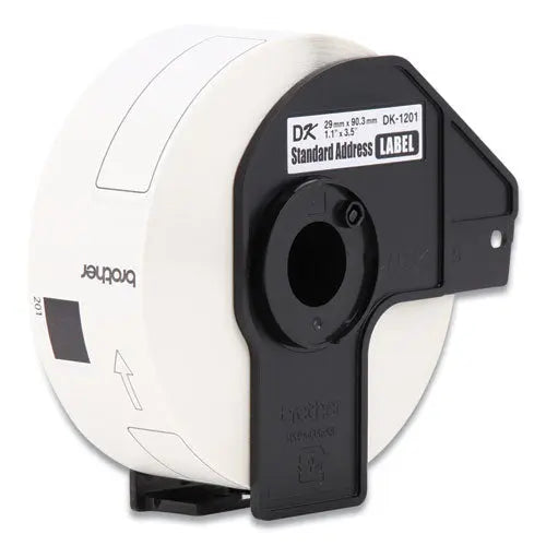 BROTHER Die-Cut Address Labels, 1.1 x 3.5, White, 400 Labels/Roll, 3 Rolls/Pack - DK12013PK BROTHER