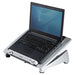 Fellowes Laptop Stand for Desk - Office Suites Plus Adjustable Laptop Stand for the Home and Office - Laptop Riser with 5 Height Adjustments - Max Monitor Size 17", Max Weight 5KG - Black/Silver - 8036701