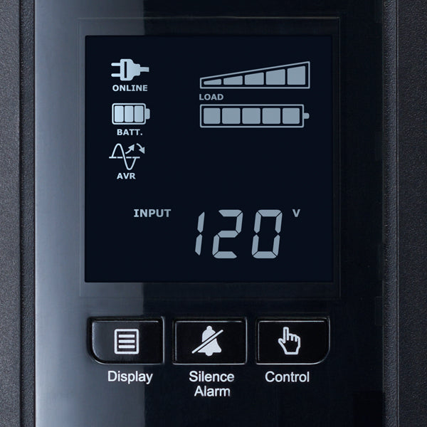 CyberPower CP1500PFCLCD uninterruptible power supply (UPS) Line-Interactive 1.5 kVA 900 W 10 AC outlet(s) - CP1500PFCLCD