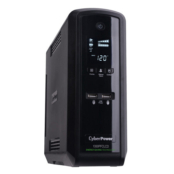 CyberPower CP1350PFCLCD uninterruptible power supply (UPS) Line-Interactive 1.35 kVA 810 W 10 AC outlet(s) - CP1350PFCLCD