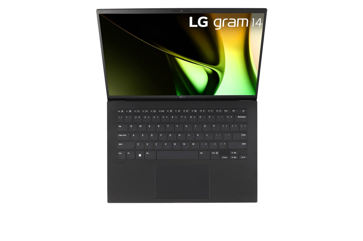 LG Gram 14Z90S Intel Core Ultra 7 155H Laptop 35.6 cm (14") WUXGA 16 GB LPDDR5x-SDRAM 512 GB SSD Wi-Fi 6E (802.11ax) Windows 11 Pro US English Black - 14Z90S-V.APB5U1 LG