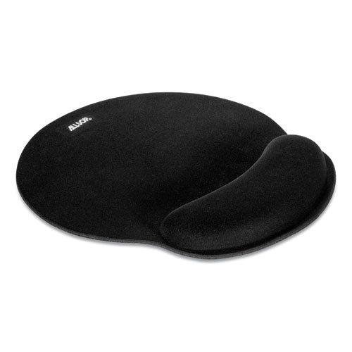ALLSOP MousePad Pro Memory Foam Mouse Pad with Wrist Rest, 9 x 10, Black - 30203