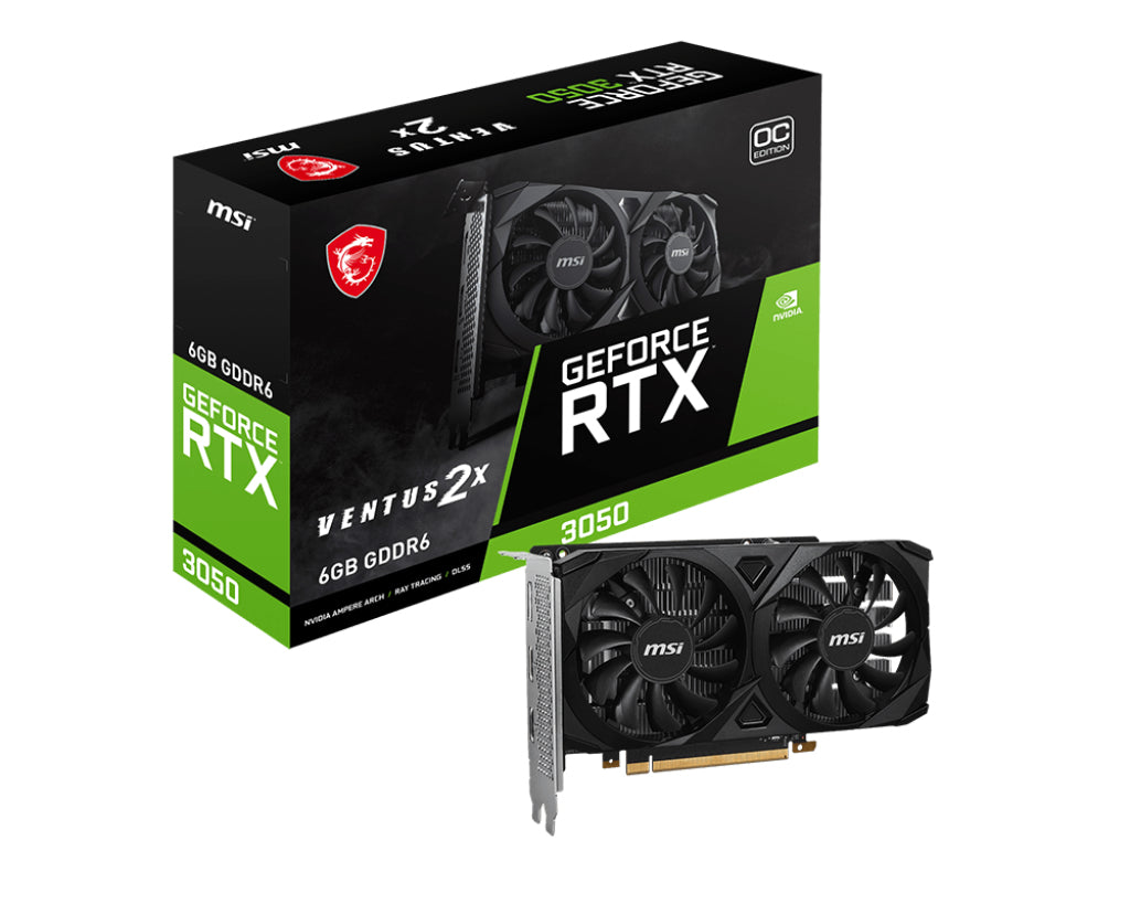 MSI Geforce RTX 3050 VENTUS 2X 6G OC NVIDIA 6 GB GDDR6 - G3050V2X6C
