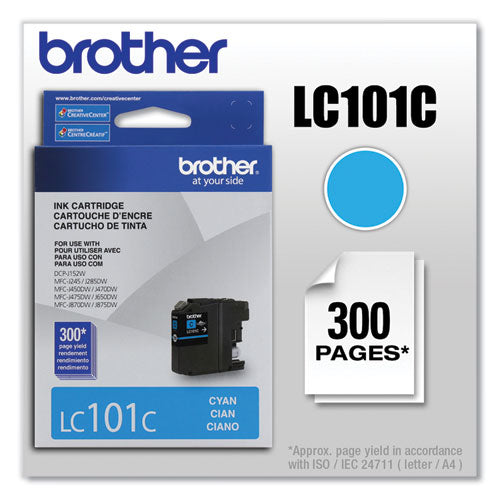 BROTHER Innobella Ink, 300 Page-Yield, Cyan - LC101C BROTHER