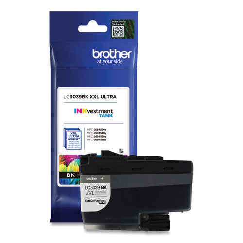 BROTHER  INKvestment Ultra High-Yield Ink, 6,000 Page-Yield, Black - LC3039BK