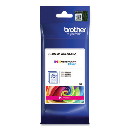 BROTHER INKvestment Ultra High-Yield Ink, 5,000 Page-Yield, Magenta - LC3035M BROTHER