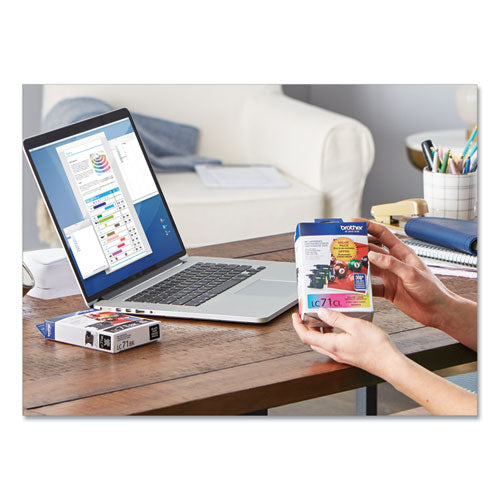 BROTHER Innobella Ink, 300 Page-Yield, Cyan/Magenta/Yellow - LC713PKS BROTHER