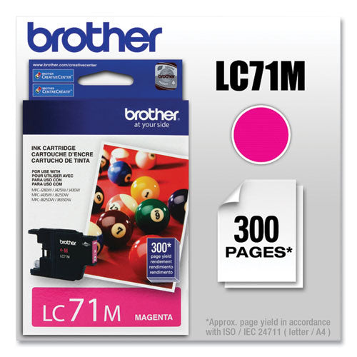 BROTHER Innobella Ink, 300 Page-Yield, Magenta - LC71M BROTHER