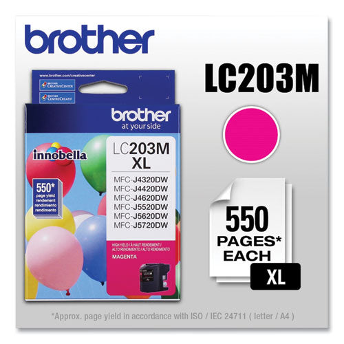 BROTHER  Innobella High-Yield Ink, 550 Page-Yield, Magenta - LC203M