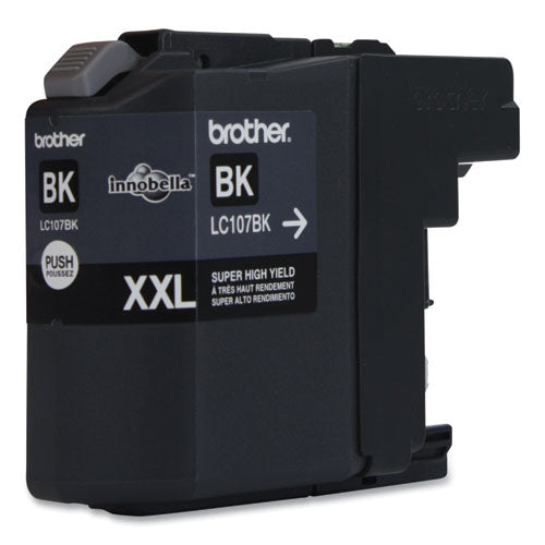 BROTHER Innobella Super High-Yield Ink, 1,200 Page-Yield, Black - LC107BK