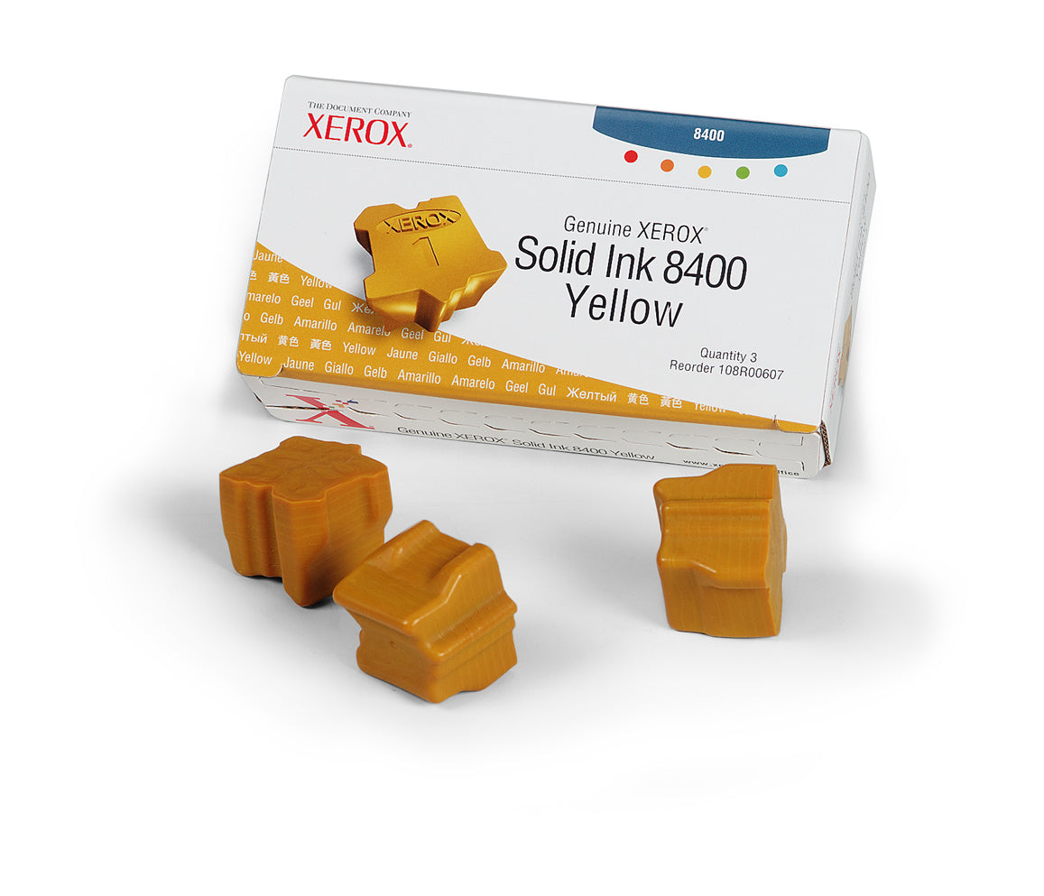 Xerox Yellow Ink (3 Per Box ) 8400 - 108R00607