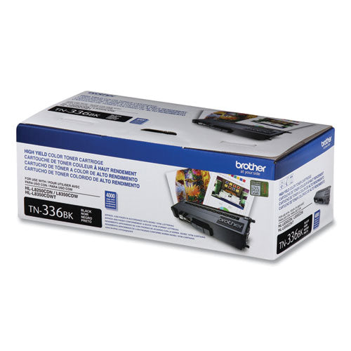 BROTHER High-Yield Toner, 4,000 Page-Yield, Black - TN336BK