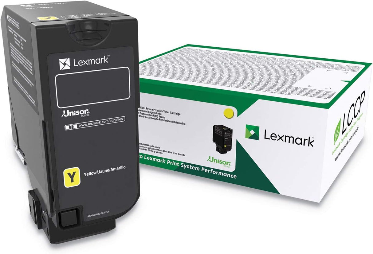 Lexmark Original Toner Cartridge - Yellow - Laser - High Yield - 12000 Pages - 1 Each - 74C0HYG