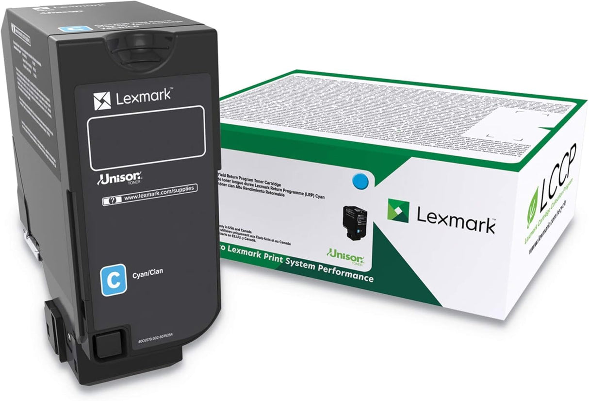 Lexmark Original Toner Cartridge - Cyan - Laser - High Yield - 12000 Pages - 1 Each - 74C0HCG LEXMARK