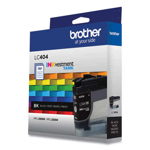 BROTHER  INKvestment Ink, 750 Page-Yield, Black - LC404BKS