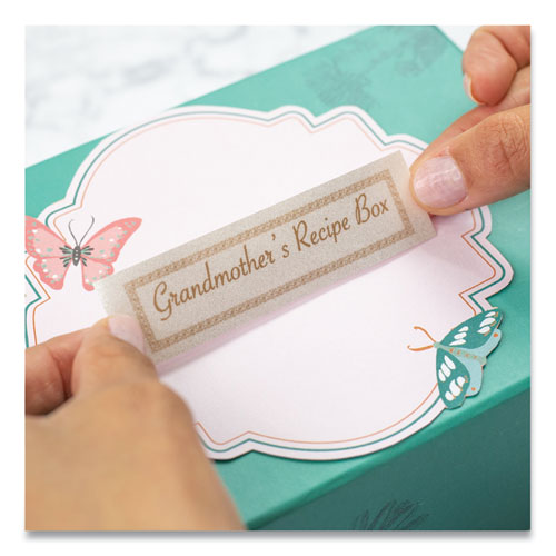 BROTHER TZe Premium Laminated Tape, 0.94" x 26.2 ft, Gold on White - TZEPR254