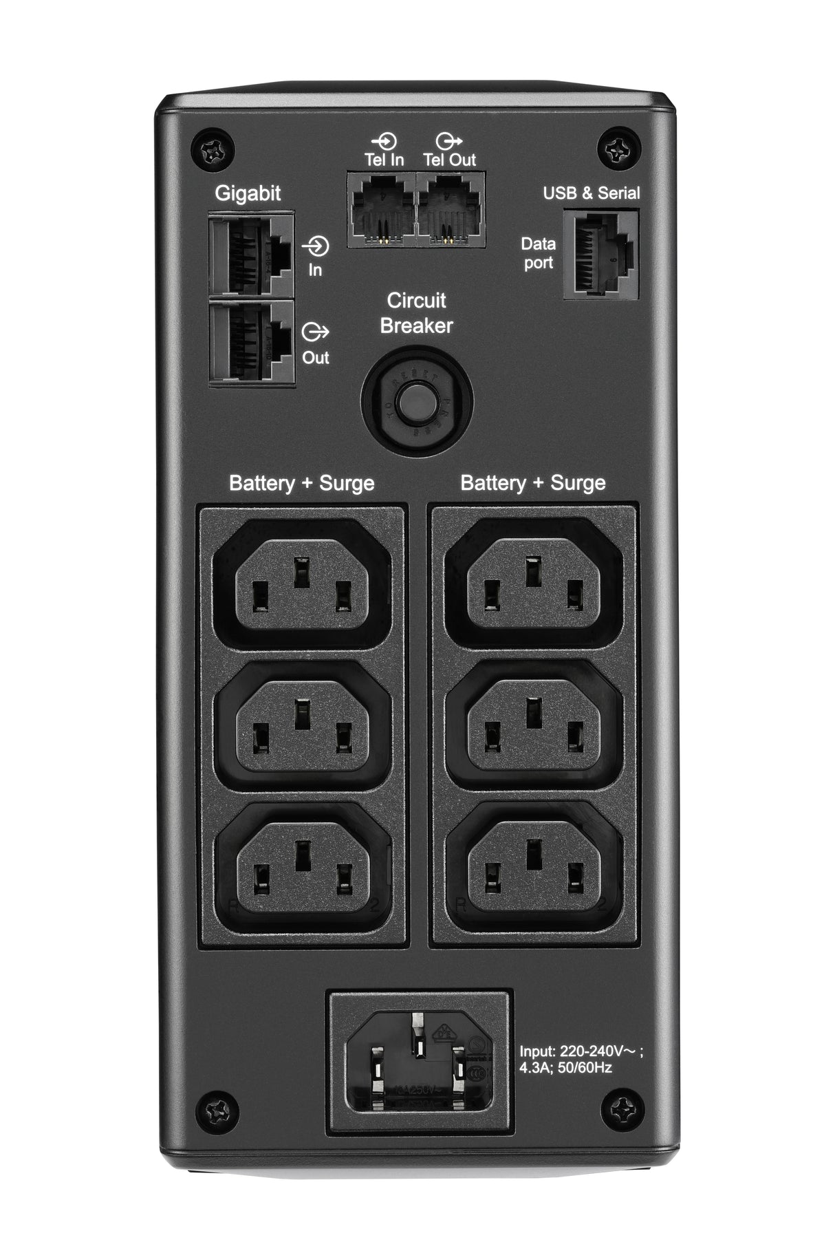 APC BR650MI uninterruptible power supply (UPS) Line-Interactive 0.65 kVA 390 W 6 AC outlet(s) - BR650MI