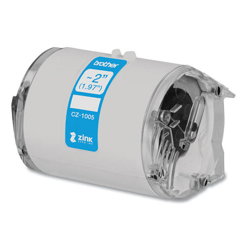 BROTHER CZ Roll Cassette, 1.97" x 16.4 ft, White - CZ1005