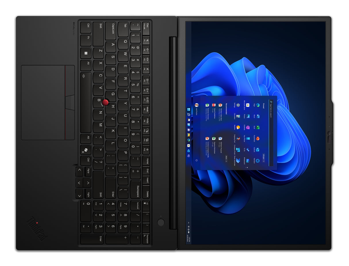 Lenovo ThinkPad P16s Gen 3 (Intel) Intel Core Ultra 7 155H Mobile workstation 40.6 cm (16") WUXGA 16 GB DDR5-SDRAM 512 GB SSD Wi-Fi 6E (802.11ax) Windows 11 Pro English Black - 21KS001HUS