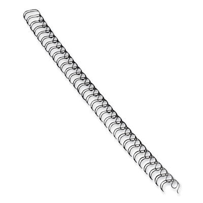 Wire Bindings for 11 x 8.5 Documents, 32 Rings, 0.5" (100-Sheet) Capacity, Black, 25/Pack - 5255401