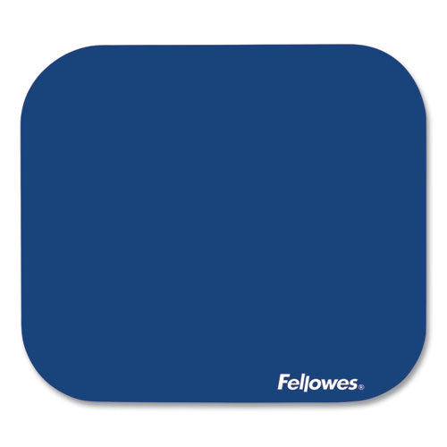 FELLOWES Polyester Mouse Pad, 9 x 8, Blue - 58021