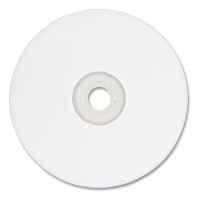CD-R Printable Recordable Disc, 700 MB/80 Minute, 52x, Spindle, White, 100/Pack - 95251
