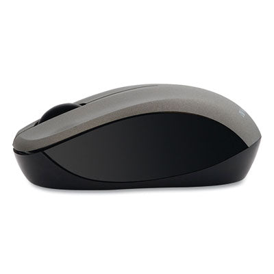 Silent Wireless Blue LED Mouse, 2.4 GHz Frequency/32.8 ft Wireless Range, Left/Right Hand Use, Graphite - 99769