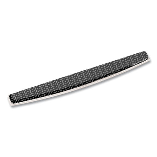 FELLOWES Photo Gel Keyboard Wrist Rest with Microban Protection, 18.5 x 2.31, Chevron Design - 9550001